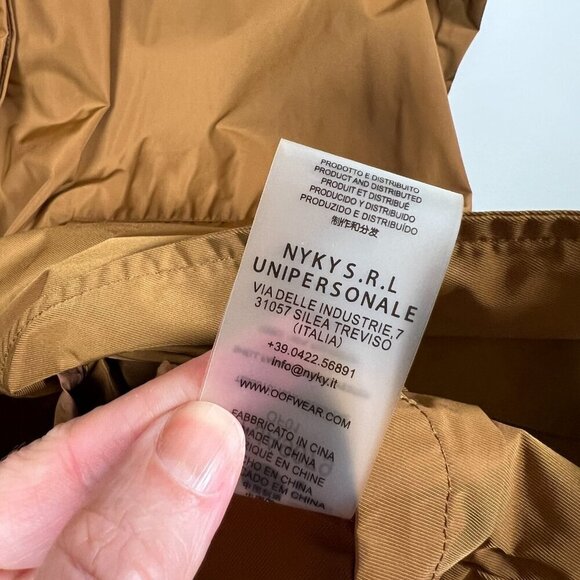 OOF WEAR Oversized Trench Coat Jacket Womens Size IT 40 US 2 Brown Minimal - Picture 12 of 12